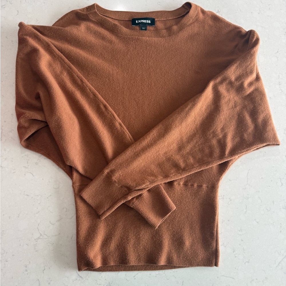 Express Women’s Sweater in Rust Brown